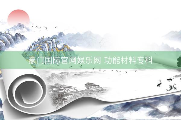 豪门国际官网娱乐网 功能材料专科